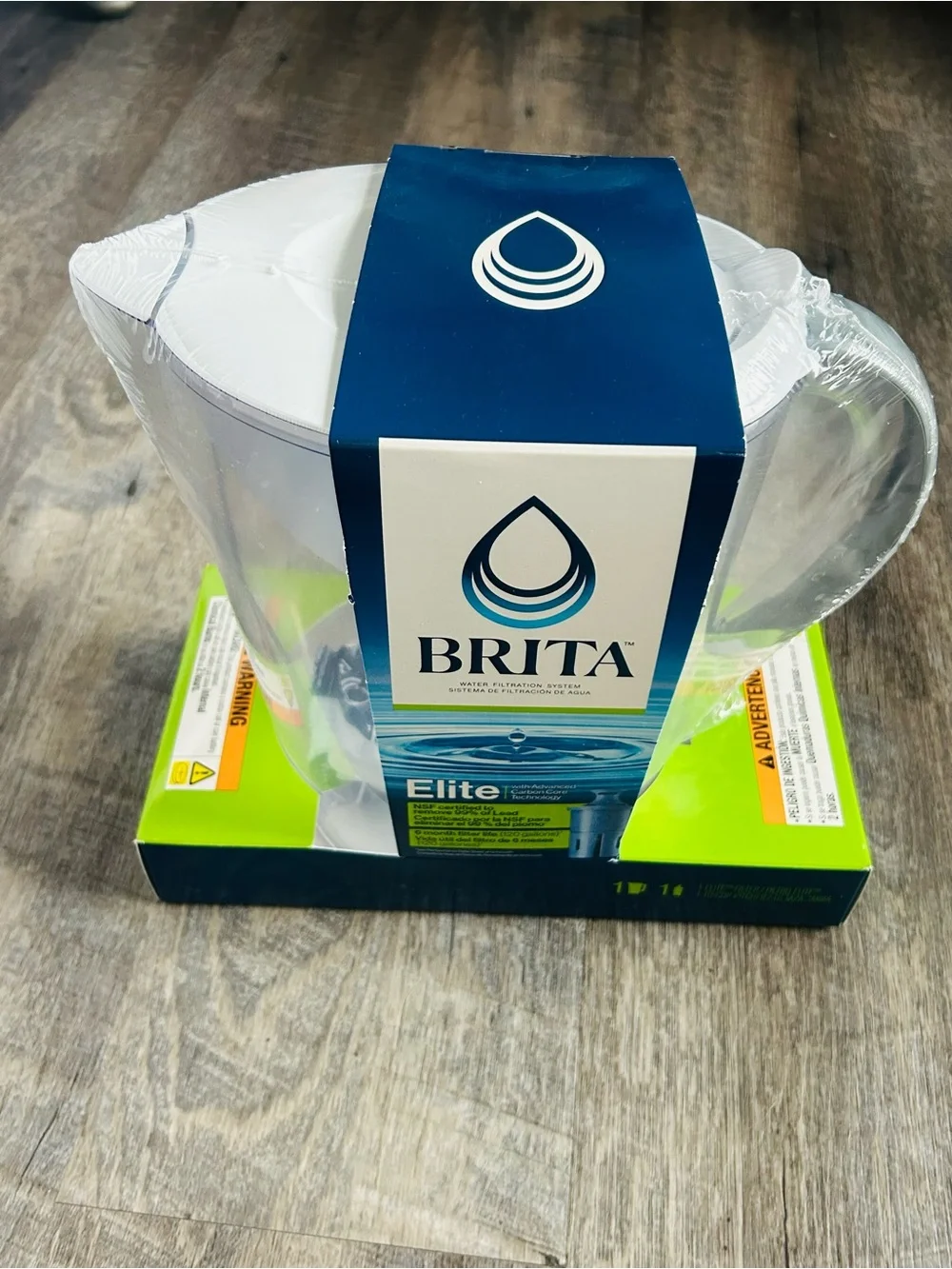 Brita Elite Water Filter Pitcher Large 10 Cup White NEW SEALED